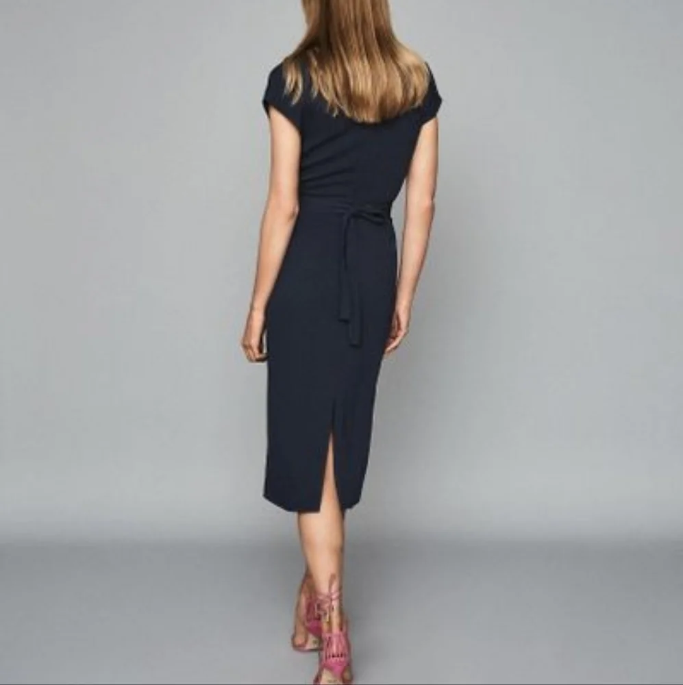 *Restock!* NWT REISS | Midi Wrap Dress - Picture 5 of 8